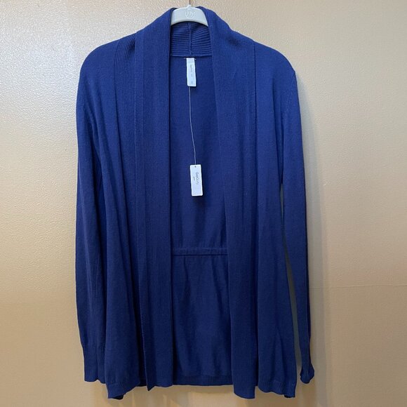 Gap Body Long Sleeve Blue Open Front Cardigan NWT Size XS - Picture 1 of 11
